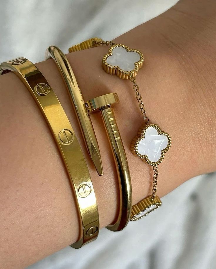 Luxury Gold Bracelet Stack