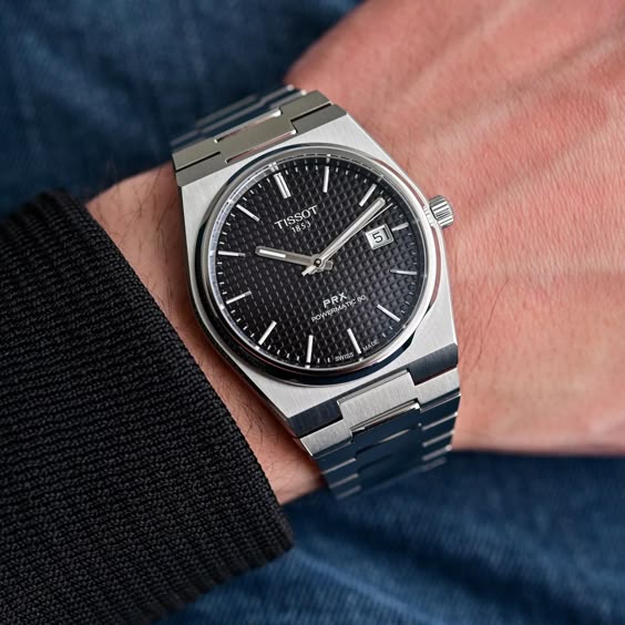 Tissot PRX 1853 Sapphire Glass Black Dail