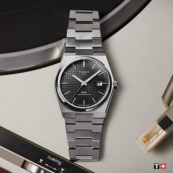 Tissot PRX 1853 Sapphire Glass Black Dail