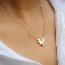 Radiant Pearl Heart Necklace