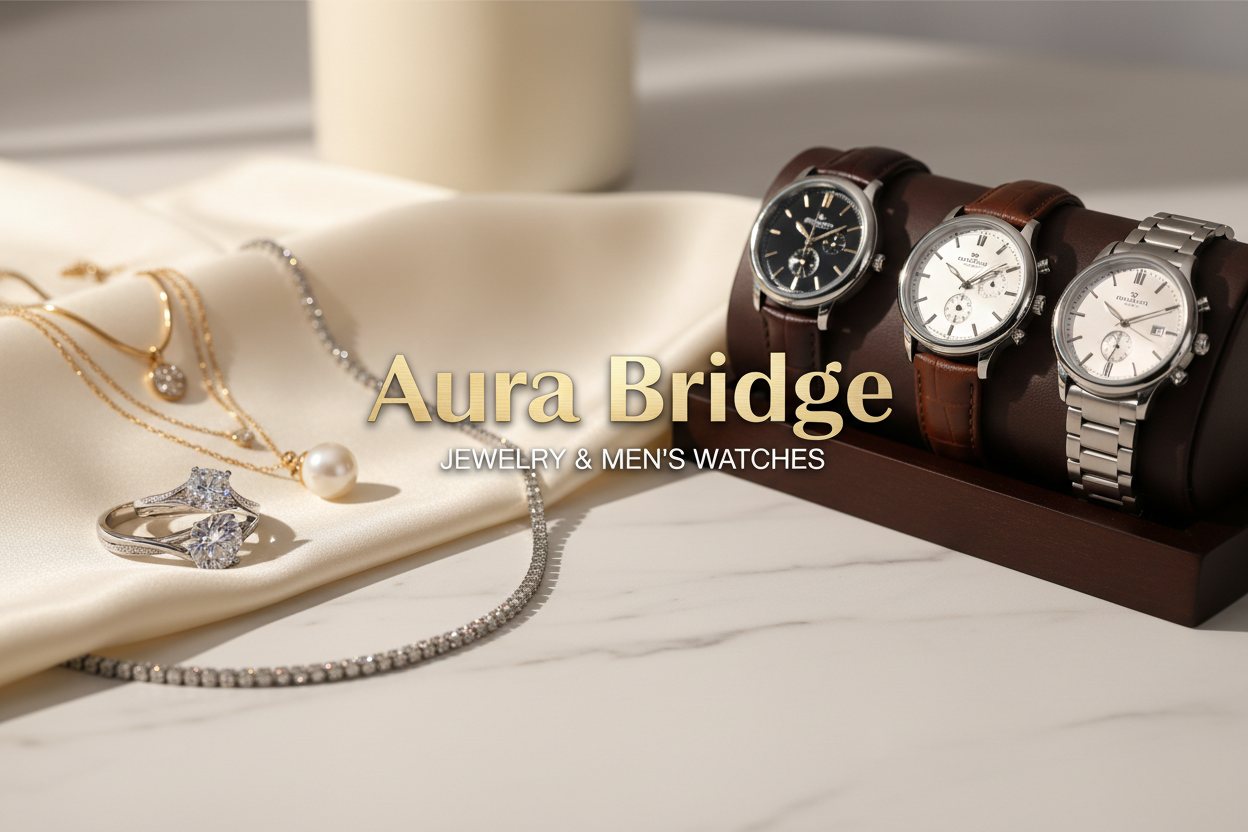 give me pic for collection of jewellery and men watches with store name